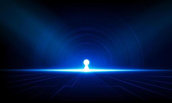 Abstract Door open Light of technology background Hitech communication concept innovation background vector design.