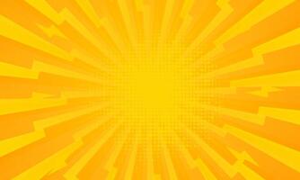 Orange gradient ray burst dot style background vector design