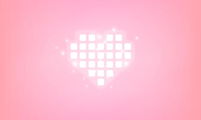 Abstract Happy Valentine's days neon heart pink background with for vector poster design