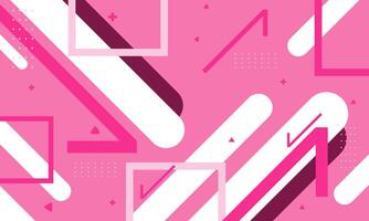 Abstract pink geometric background. Dynamic shapes composition vector design