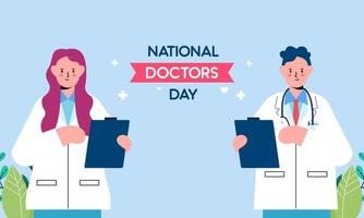 International happy doctor's day illustration vector