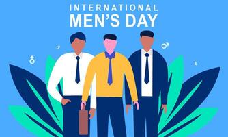 internacional de los hombres día antecedentes vector