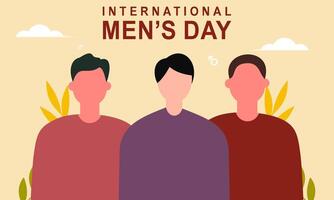 International men's day background vector