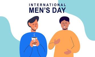 internacional de los hombres día antecedentes vector