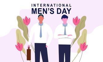 internacional de los hombres día antecedentes vector