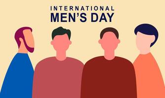 internacional de los hombres día antecedentes vector