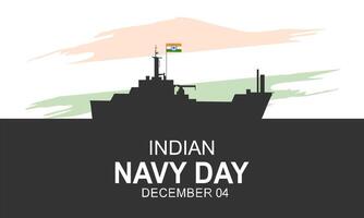 Indian Navy Day 4 December template vector