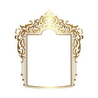 floral rectangular frame vector