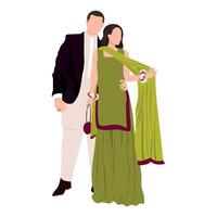 south indian bride vector