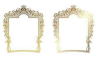 floral rectangular frame vector