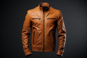 AI generated Resilient Sheep leather jacket. Generate Ai photo