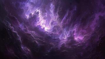 AI generated Colorful Space Filled With Stars photo