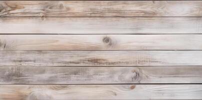 AI generated Light-colored rustic wooden background, wood grain photo