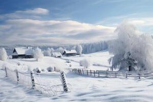 AI generated Dazzling Snow landscape summer sunny. Generate Ai photo