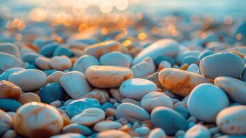 AI generated Close-Up of Assorted Rocks photo