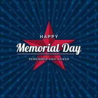 Memorial Day Background Design. vector