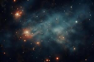 AI generated Mesmerizing Many galaxy at night. Generate Ai photo