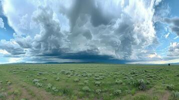 AI generated Vast Field of Grass photo