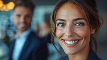 AI generated Group of People Sitting Around a Conference Table photo