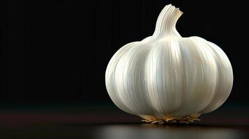 AI generated Onion on Black Surface photo