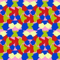 Seamless vector abstract pattern with contrasting spots, pure colors