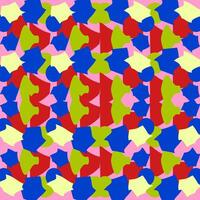 Seamless vector abstract pattern with contrasting spots, pure colors