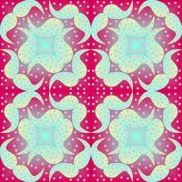 Seamless vector abstract pattern with gradient triangles and paisley polka dot