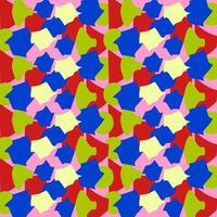 Seamless vector abstract pattern with contrasting spots, pure colors