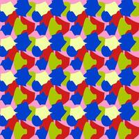 Seamless vector abstract pattern with contrasting spots, pure colors