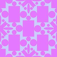 Seamless vector pattern with geometric and floral patterns
