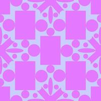 Seamless vector pattern with geometric and floral patterns