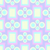 Seamless vector pattern with geometric and floral patterns