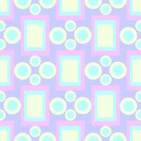 Seamless vector pattern with geometric and floral patterns