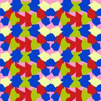 Seamless vector abstract pattern with contrasting spots, pure colors