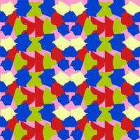 Seamless vector abstract pattern with contrasting spots, pure colors