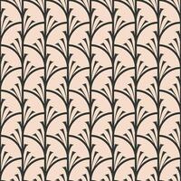 Seamless vector pattern Art Deco dark gray on a light beige background