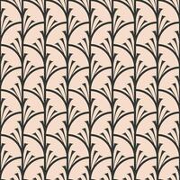 Seamless vector pattern Art Deco dark gray on a light beige background