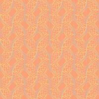 Seamless vector geometric art deco pattern with arches and gradients on a stylish orange 2