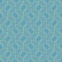 Seamless vector geometric art deco pattern with arches and gradients on a stylish blue background