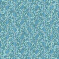 Seamless vector geometric art deco pattern with arches and gradients on a stylish blue background