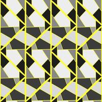 Seamless vector pattern with stained glass gray-white achromatic glasses and yellow veins