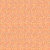 Seamless vector geometric art deco pattern with arches and gradients on a stylish orange 2