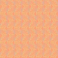 Seamless vector geometric art deco pattern with arches and gradients on a stylish orange 2