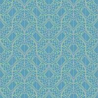 Seamless vector geometric art deco pattern with arches and gradients on a stylish blue background
