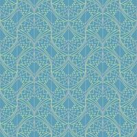 Seamless vector geometric art deco pattern with arches and gradients on a stylish blue background