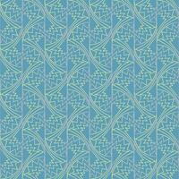 Seamless vector geometric art deco pattern with arches and gradients on a stylish blue background