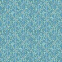 Seamless vector geometric art deco pattern with arches and gradients on a stylish blue background