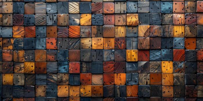 AI generated Wooden planks background. Wooden planks texture with natural patterns. photo