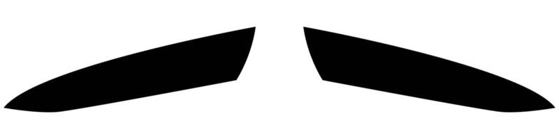 Hipster mustache icon, men's mustache face decoration graphic element vector