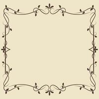 Vintage vector ornament Floral elements for designing monograms, invitations, frames, menus, labels. Elegant borders and frames.
